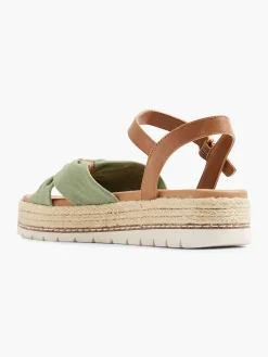 Esprit Olijf Platform Sandaal-Dames Sandalen