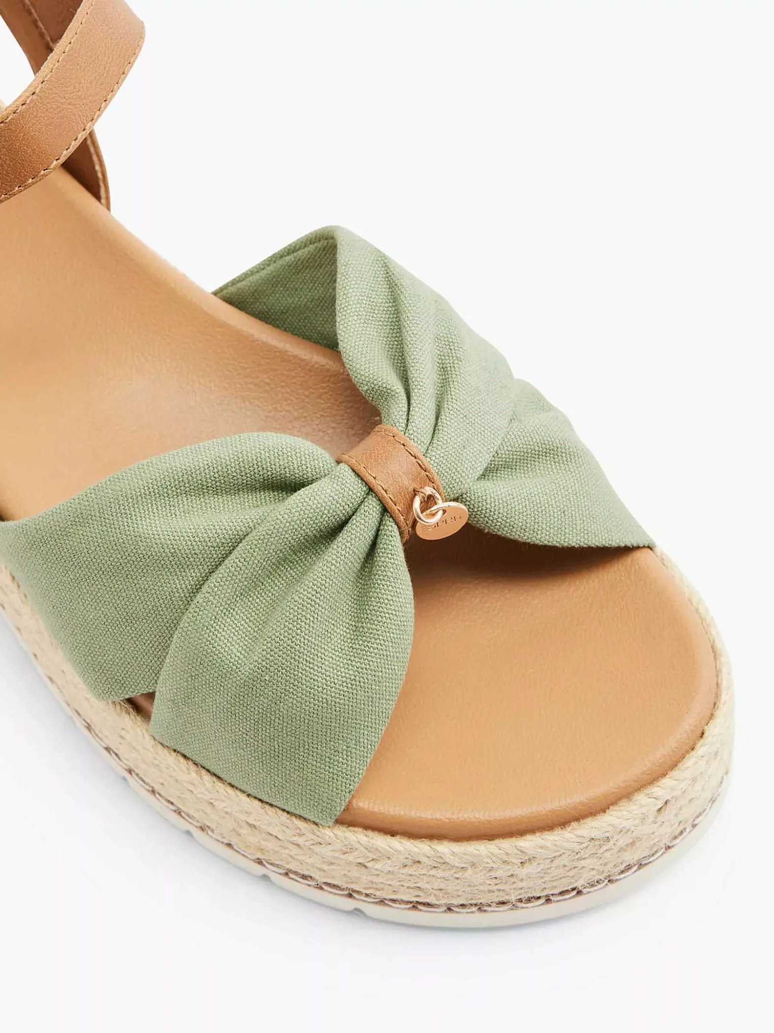 Esprit Olijf Platform Sandaal-Dames Sandalen