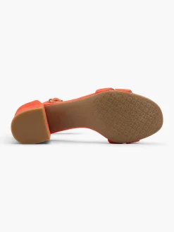 Graceland Oranje Sandalette-Dames Sandalen