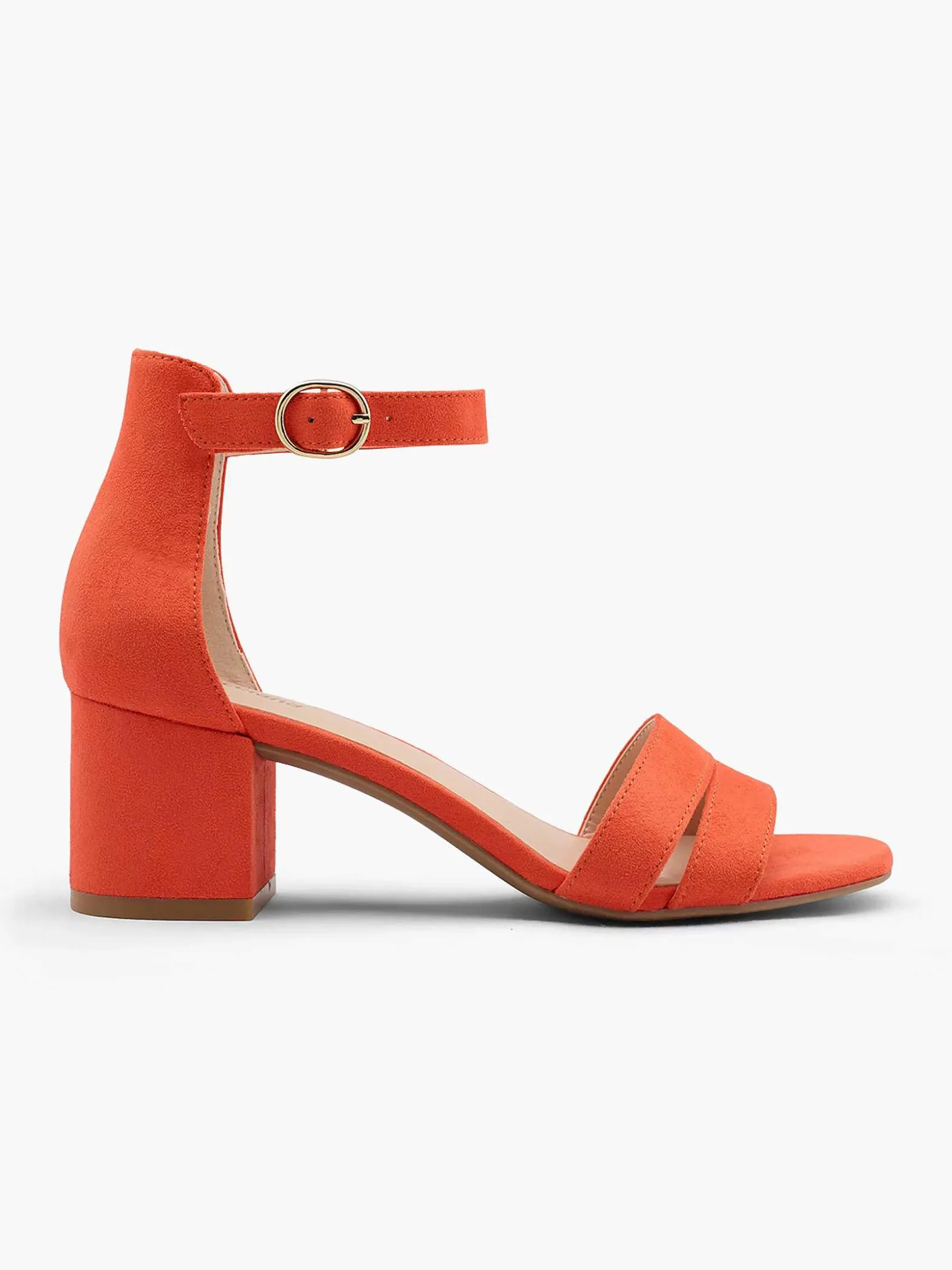 Graceland Oranje Sandalette-Dames Sandalen