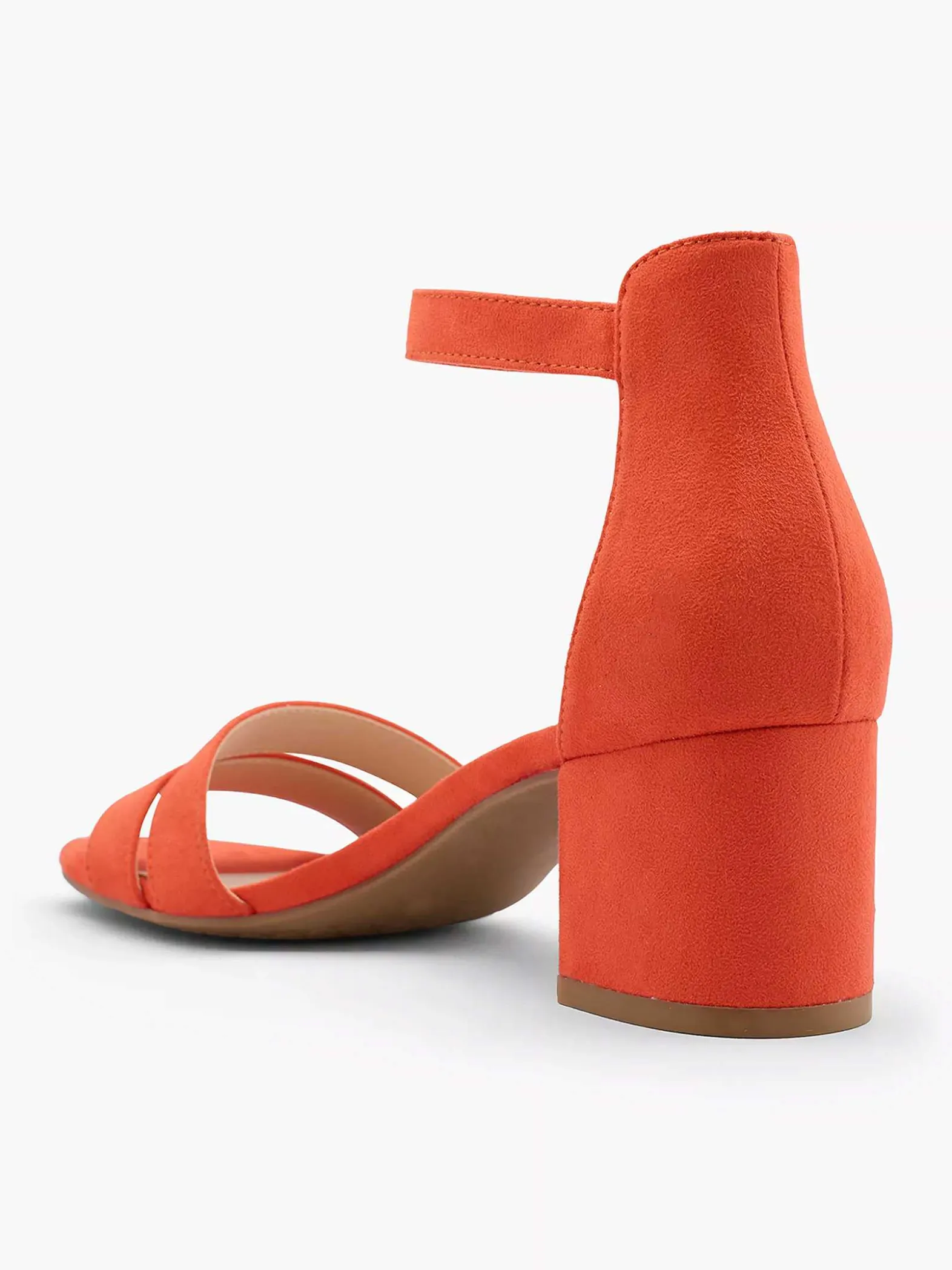 Graceland Oranje Sandalette-Dames Sandalen