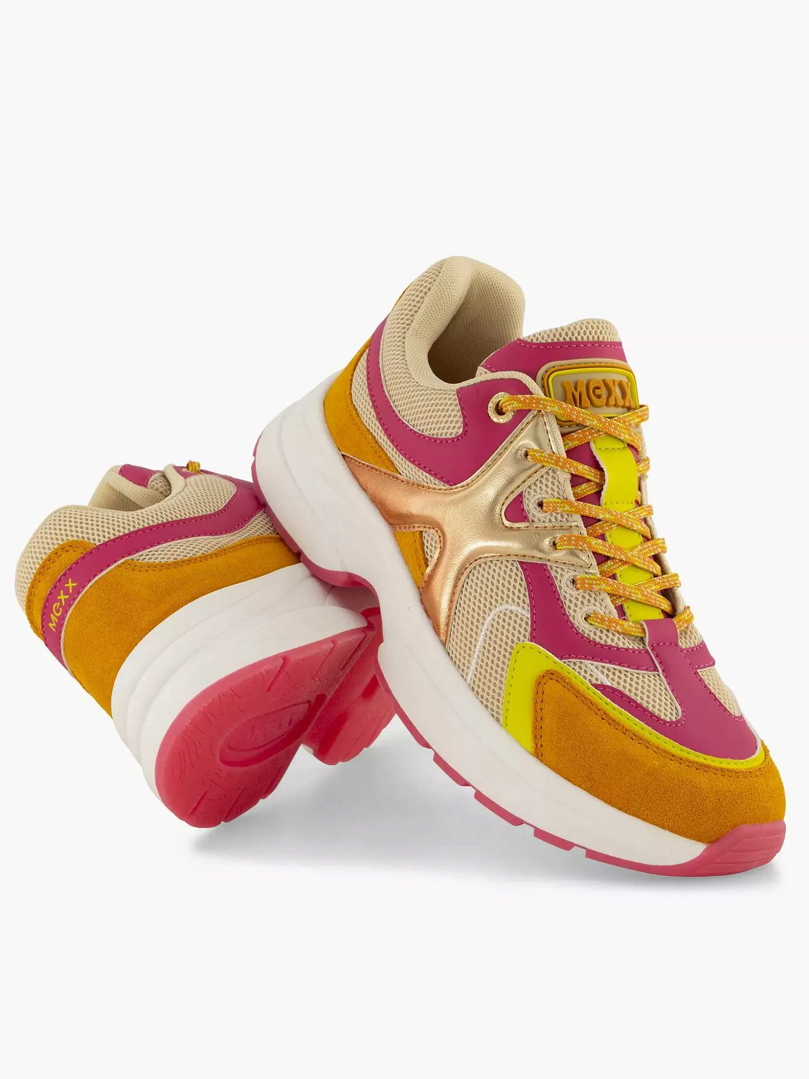 MEXX Oranje Sneaker-Dames Sneakers