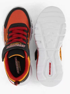 Skechers Oranje Sneaker Lichtjes-Kinderen Jongensschoenen