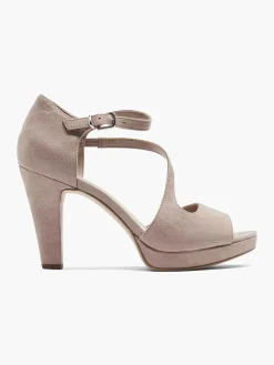 Graceland Oud Roze Sandalette-Dames Hoge Hakken