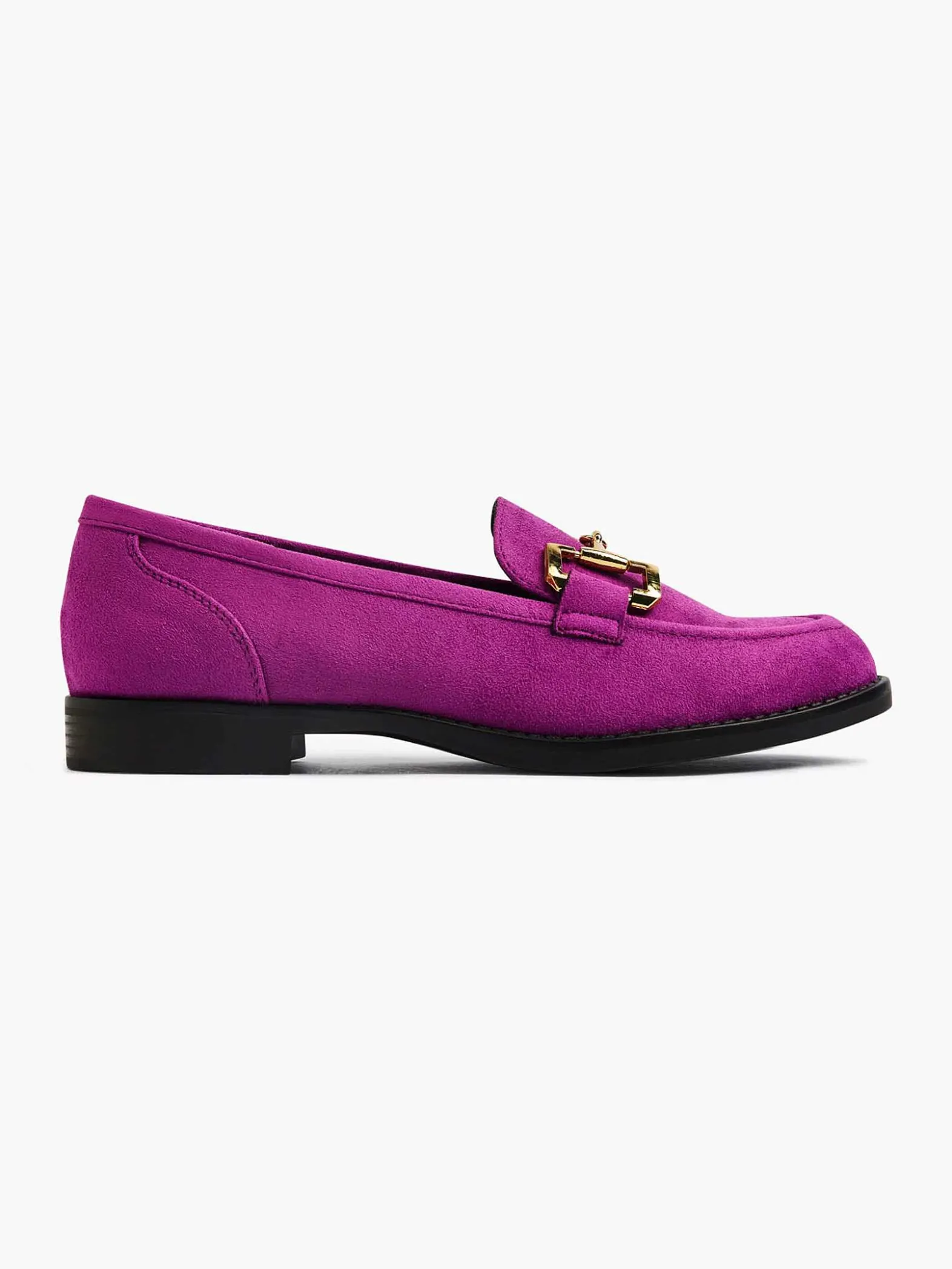 Graceland Paarse Loafer Sierketting-Dames Instappers