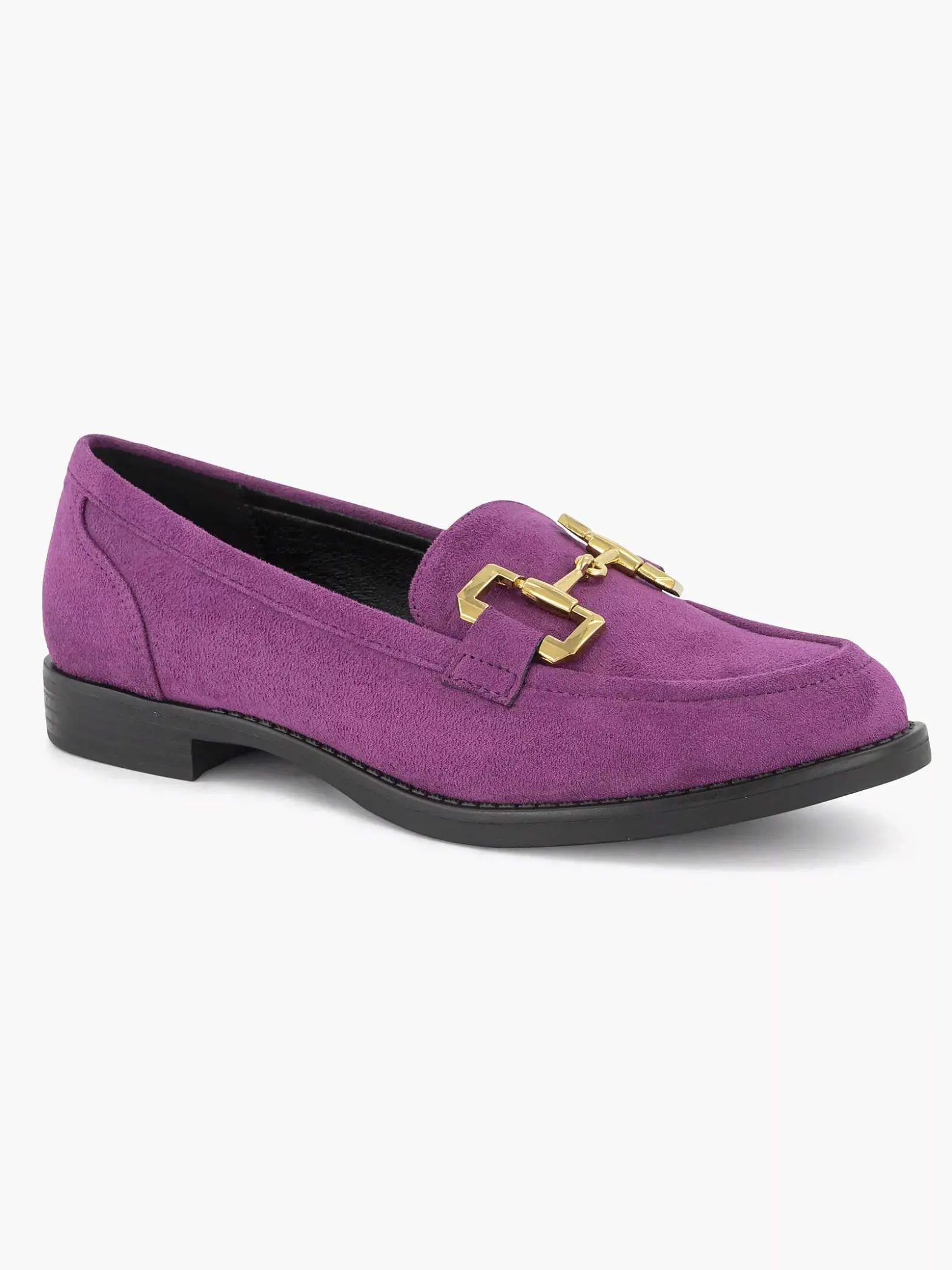 Graceland Paarse Loafer Sierketting-Dames Instappers