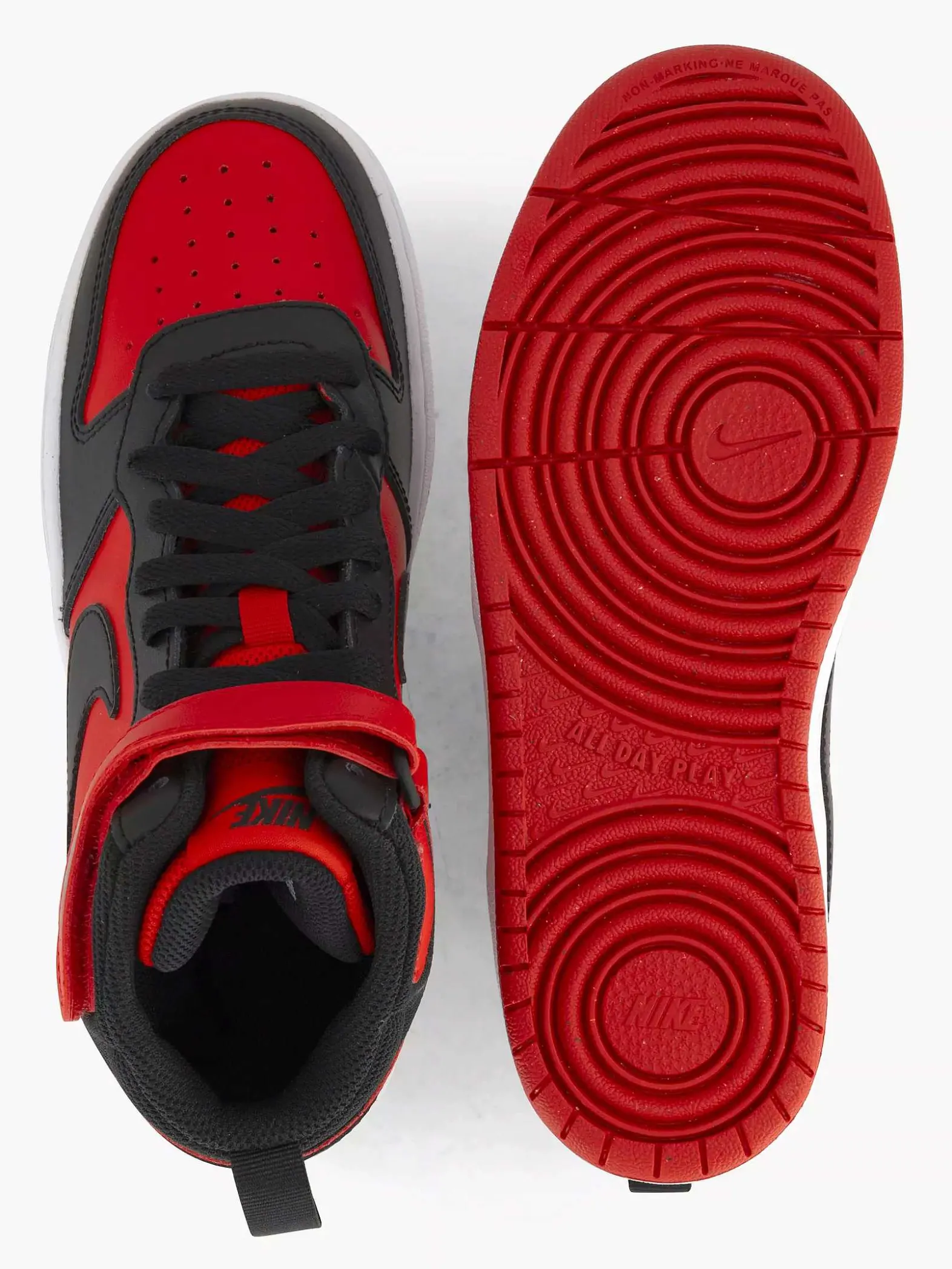 Nike Rode Court Borough Mid 2-Kinderen Jongensschoenen