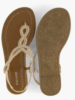 Graceland Rosegouden Sandaal-Dames Sandalen