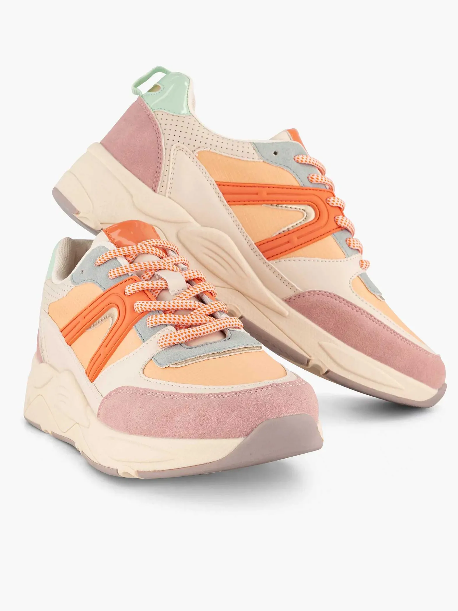Oxmox Roze Chunky Sneaker-Dames Sneakers