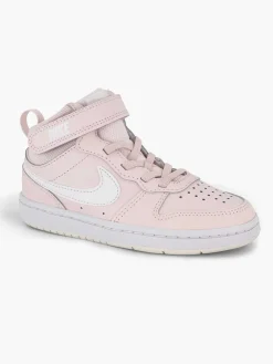 Nike Roze Court Borough Mid-Kinderen Jongensschoenen