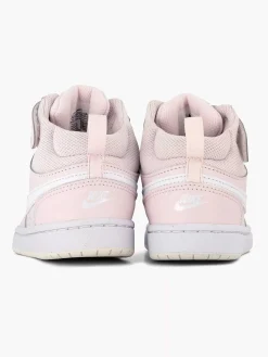 Nike Roze Court Borough Mid-Kinderen Jongensschoenen
