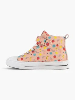 Graceland Roze Hoge Canvas Sneaker Fruit-Kinderen Jongensschoenen
