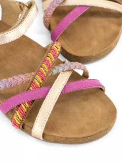Limelight girl Roze Leren Sandaal Kralen-Kinderen Jongensschoenen