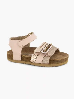 Limelight girl Roze Leren Sandal Klittenband-Kinderen Jongensschoenen