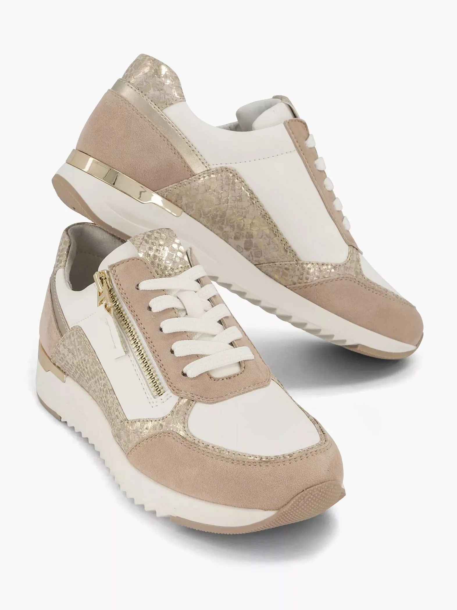 Medicus Roze Leren Sneaker-Dames Comfort Schoenen