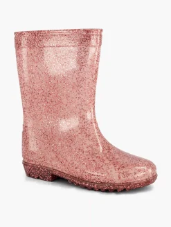 Landrover Roze Regenlaars Glitters-Kinderen Jongensschoenen