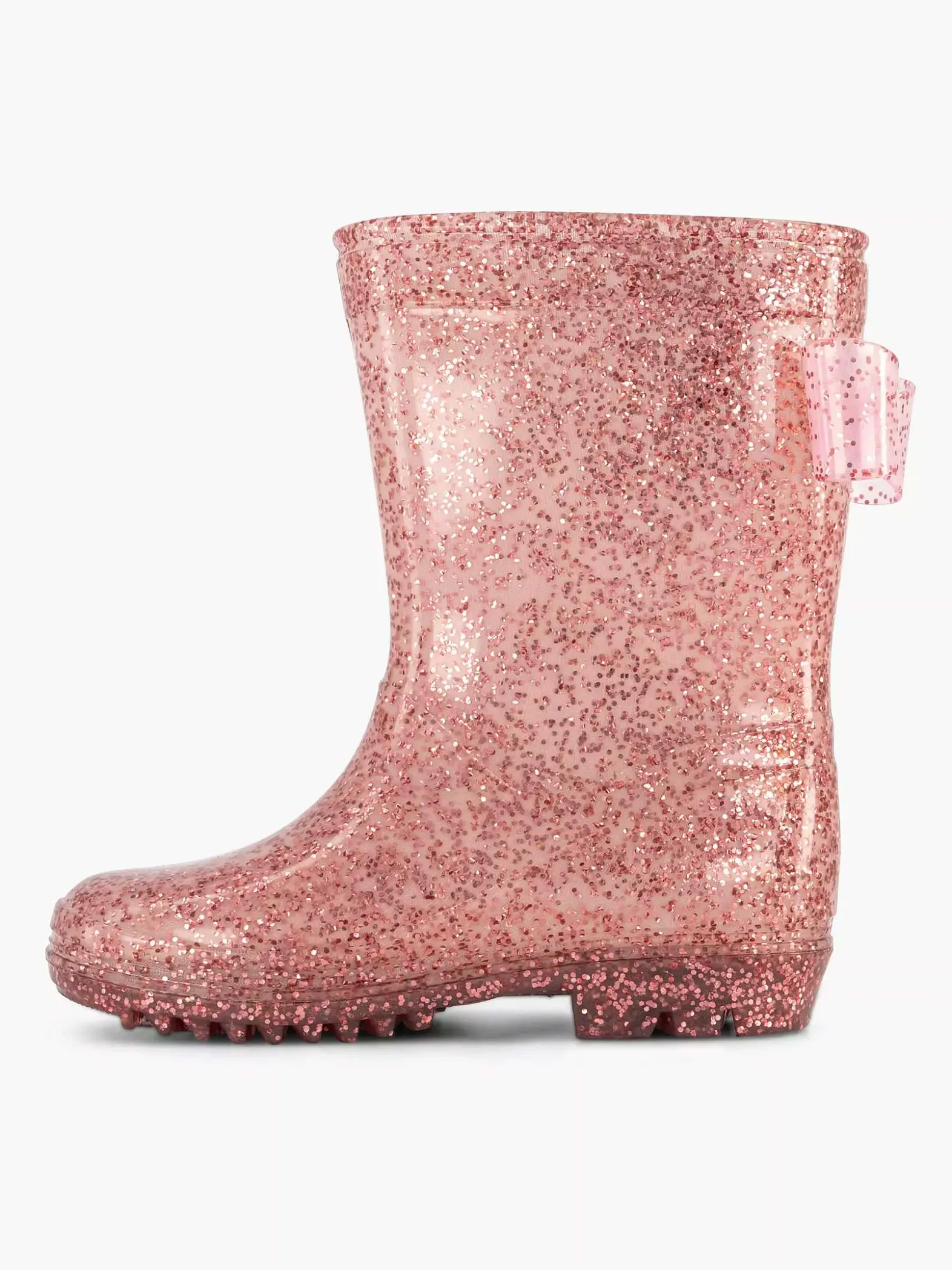 Landrover Roze Regenlaars Glitter Strik-Kinderen Jongensschoenen