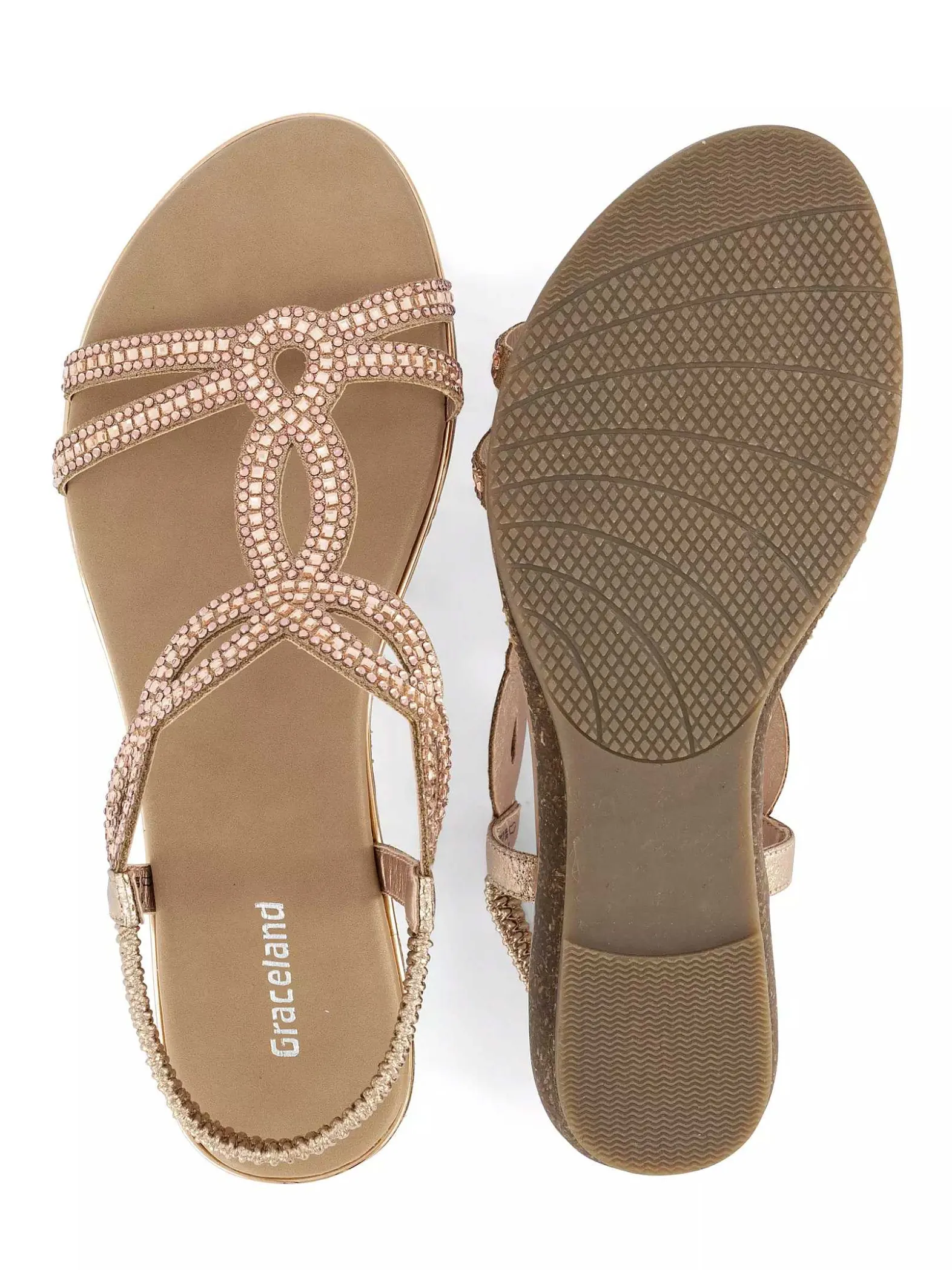 Graceland Roze Sandaal-Dames Sandalen