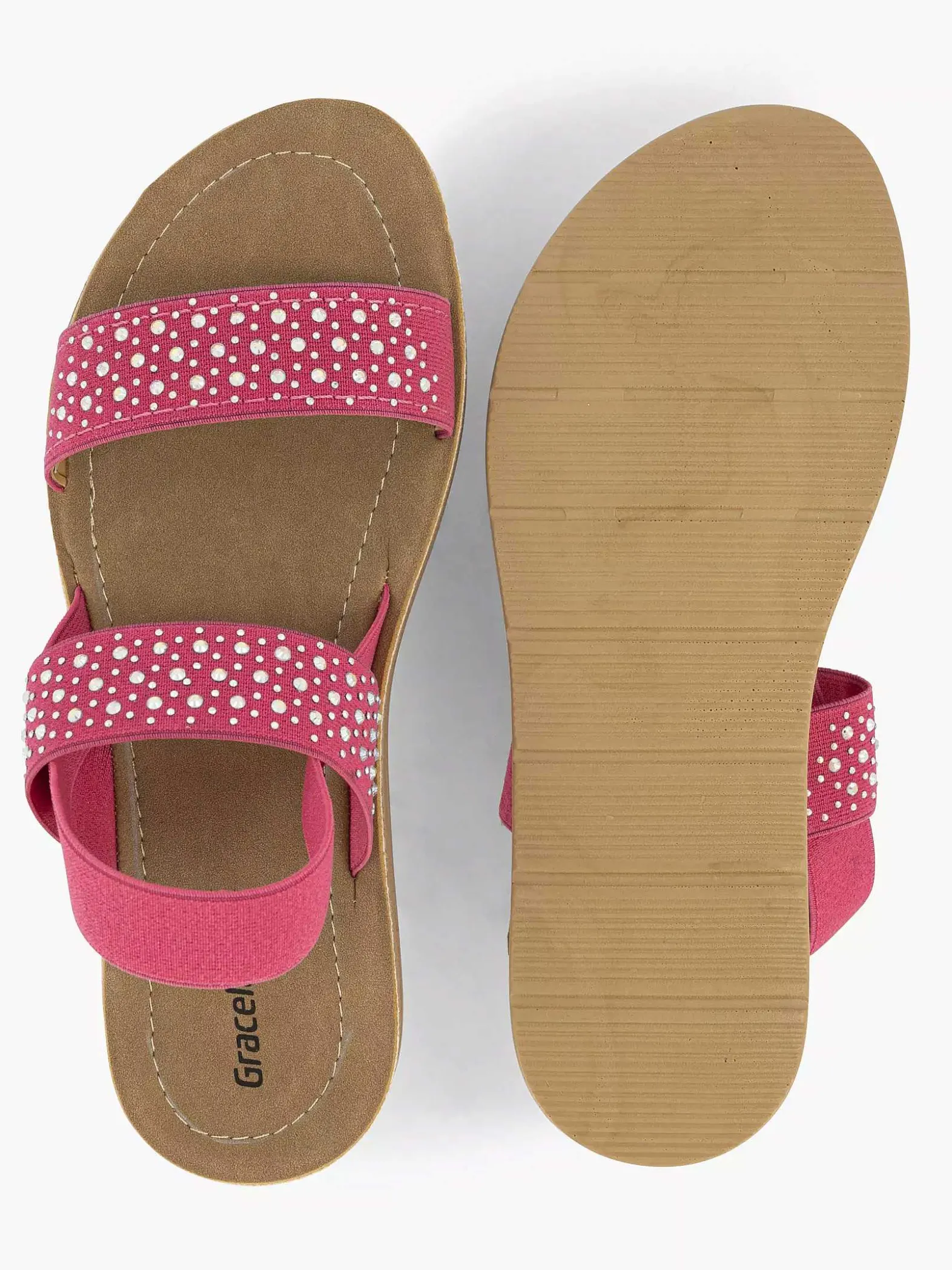 Graceland Roze Sandaal-Dames Sandalen