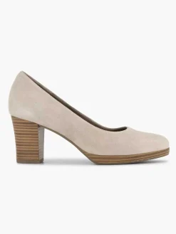Medicus Taupe Beige Comfort Pump-Dames Comfort Schoenen