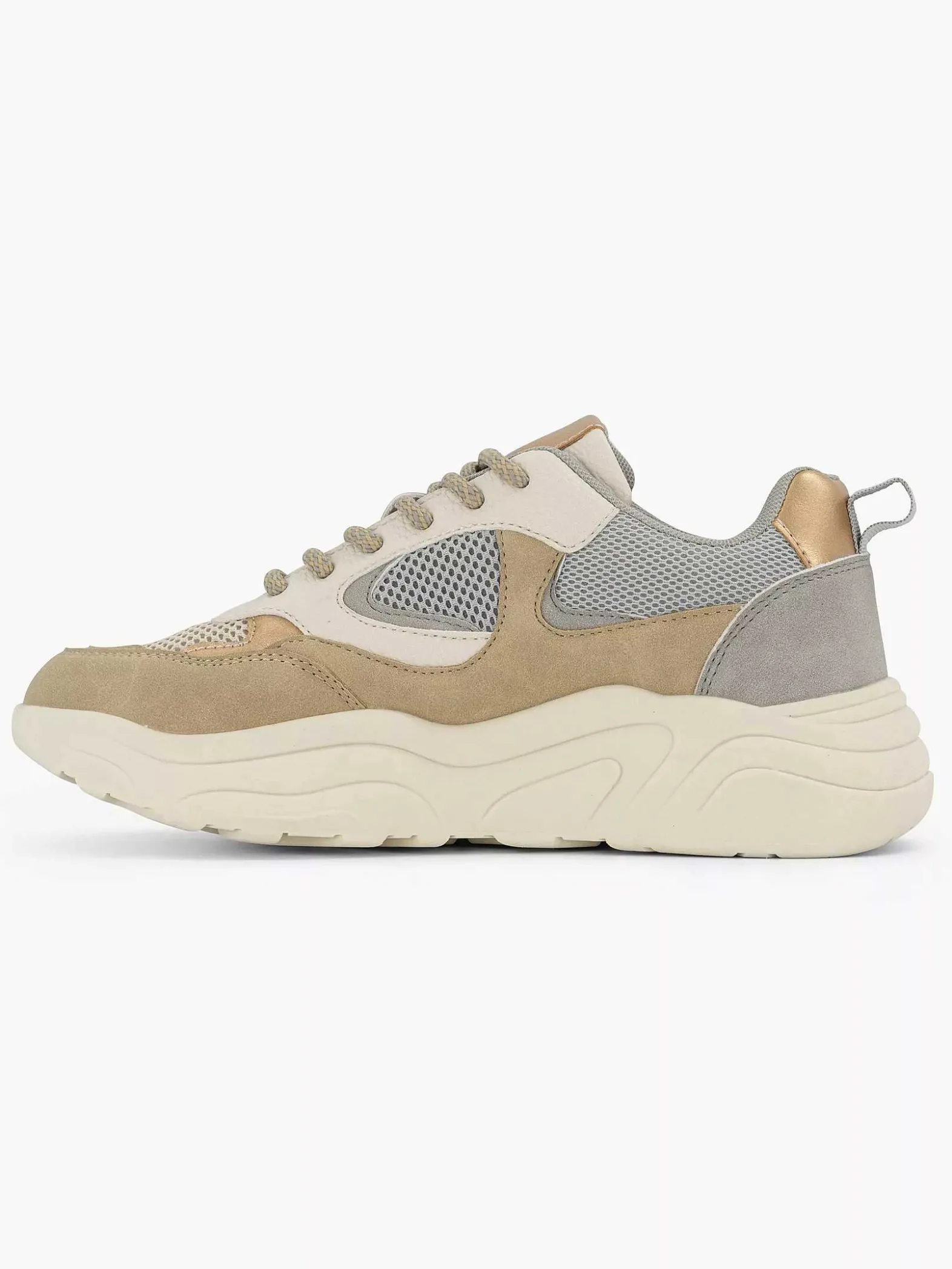 Oxmox Taupe Chunky Sneaker-Dames Sneakers
