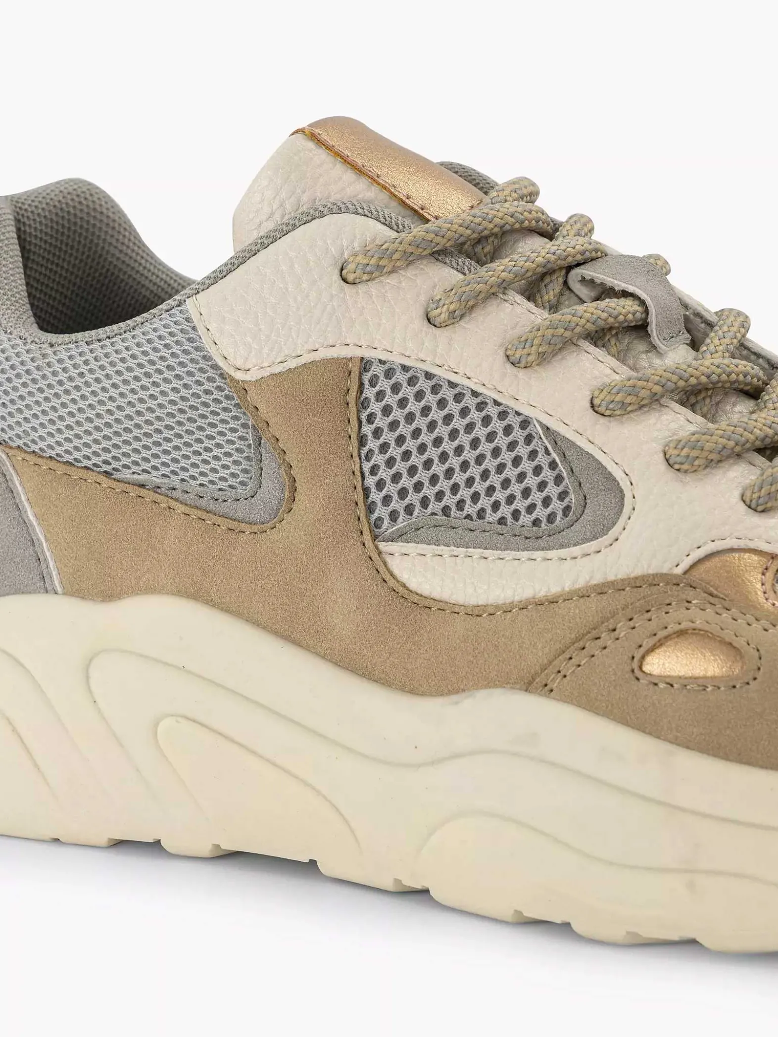 Oxmox Taupe Chunky Sneaker-Dames Sneakers