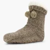 vanHaren Taupe Huissok 36-41-Dames Sokken
