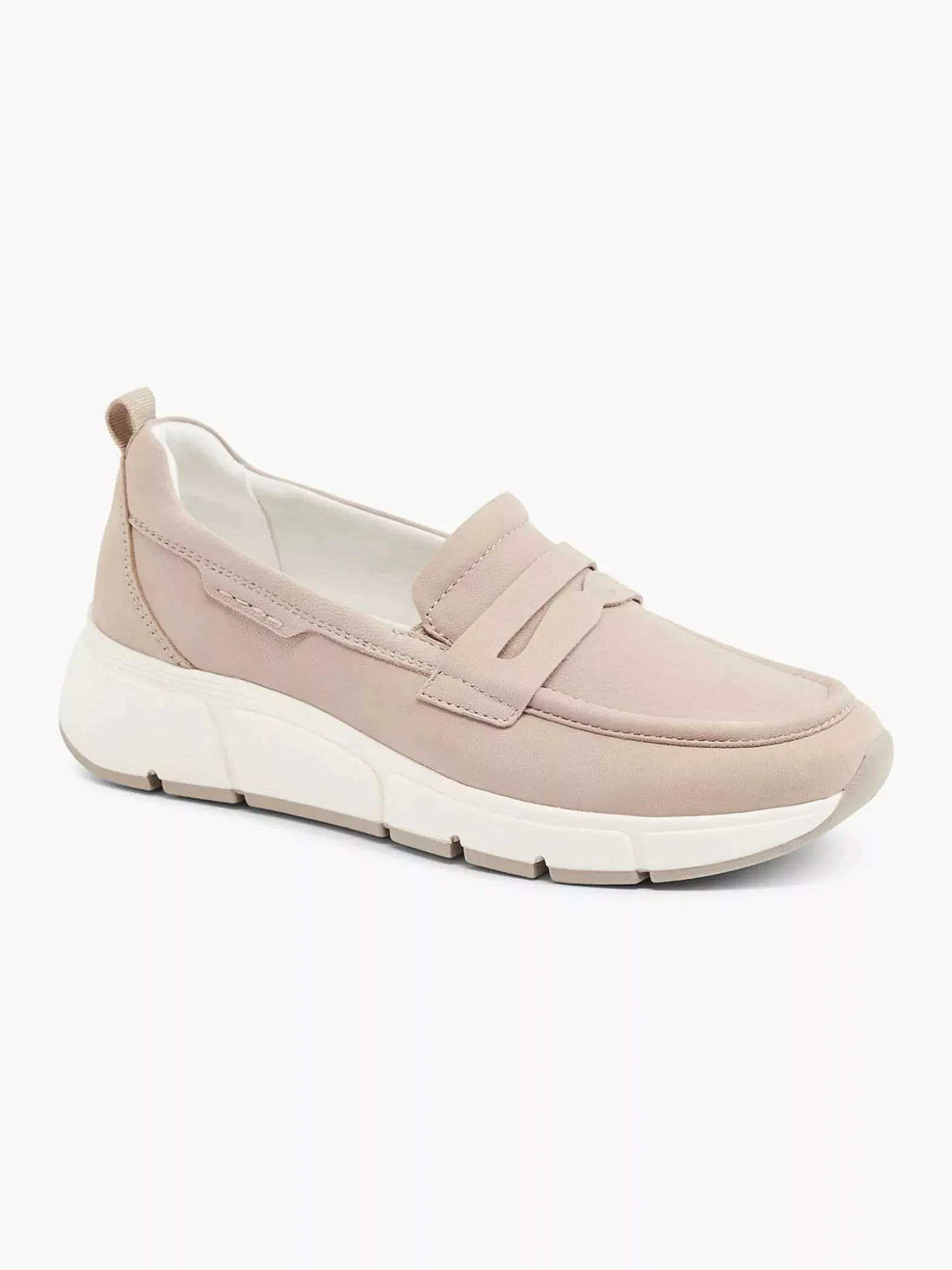 Medicus Taupe Leren Comfort Instapper-Dames Comfort Schoenen