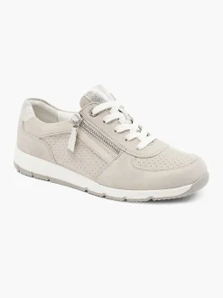 Medicus Taupe Leren Sneaker-Dames Comfort Schoenen