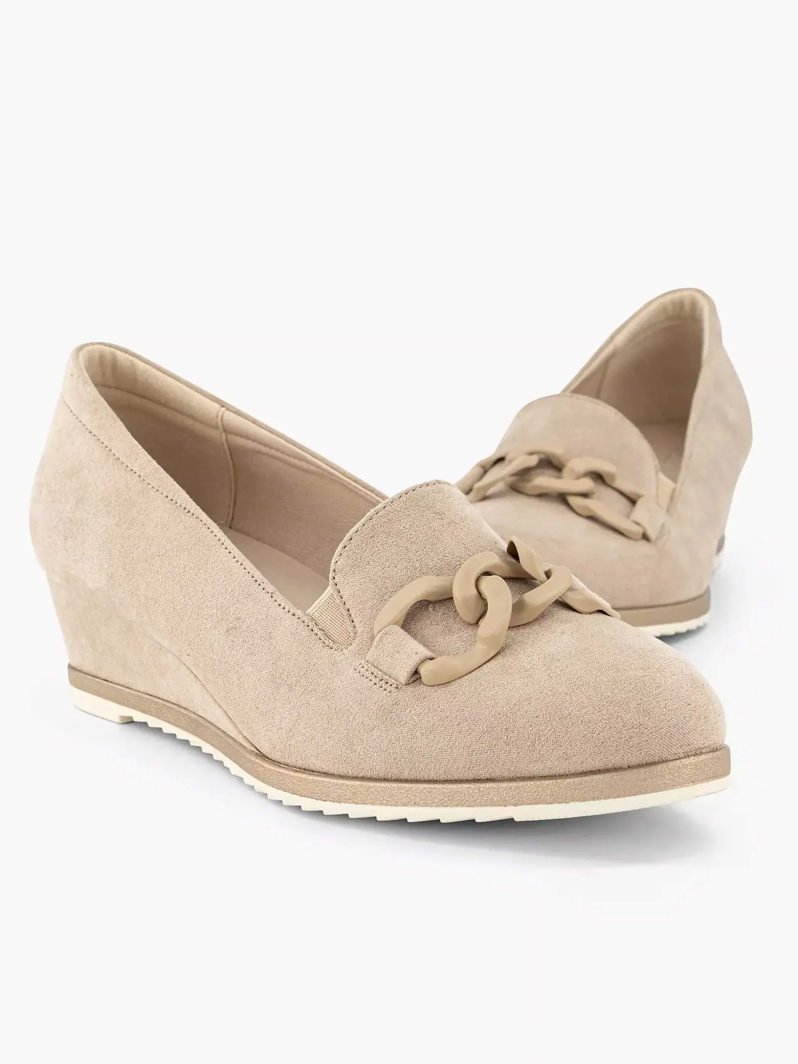 Graceland Taupe Pump Sleehak-Dames Pumps