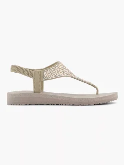 Skechers Taupe Sandaal-Dames Sandalen