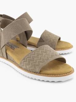 Skechers Taupe Sandaal-Dames Sandalen