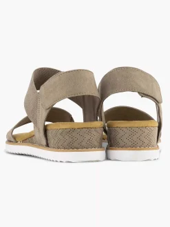Skechers Taupe Sandaal-Dames Sandalen