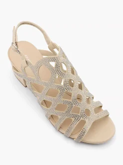 Graceland Taupe Sandalette-Dames Sandalen
