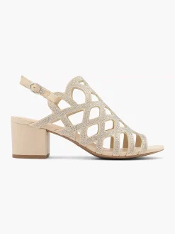 Graceland Taupe Sandalette-Dames Sandalen