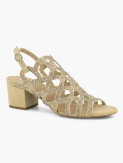 Graceland Taupe Sandalette-Dames Sandalen