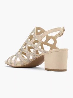 Graceland Taupe Sandalette-Dames Sandalen