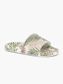 Blue Fin Wit/ Groene Slipper Bladeren-Kinderen Jongensschoenen