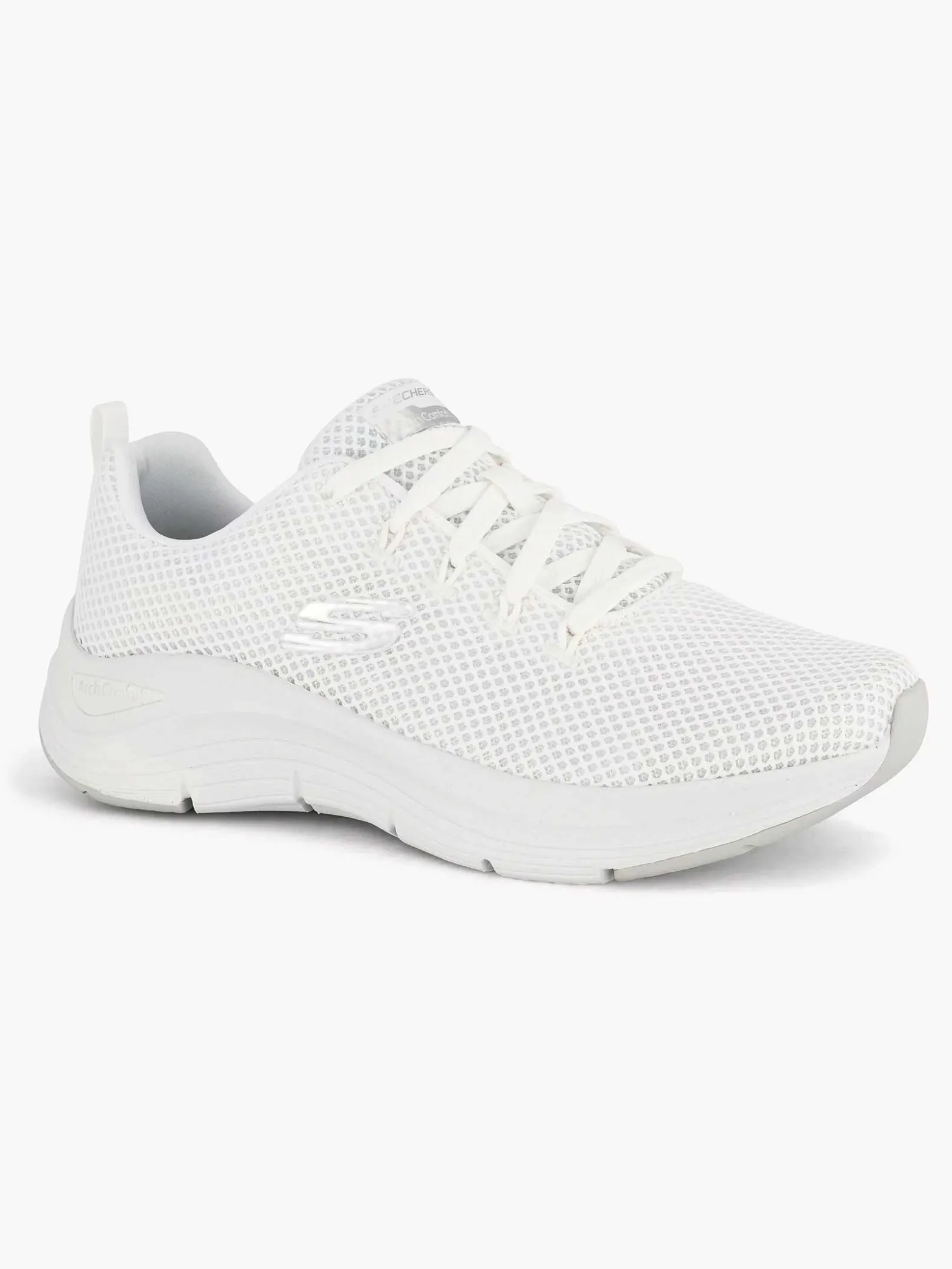 Skechers Witte Arch Comfort - Natural Flutter-Dames Sneakers