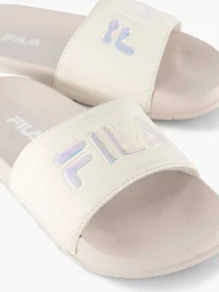FILA Witte Badslipper-Kinderen Jongensschoenen