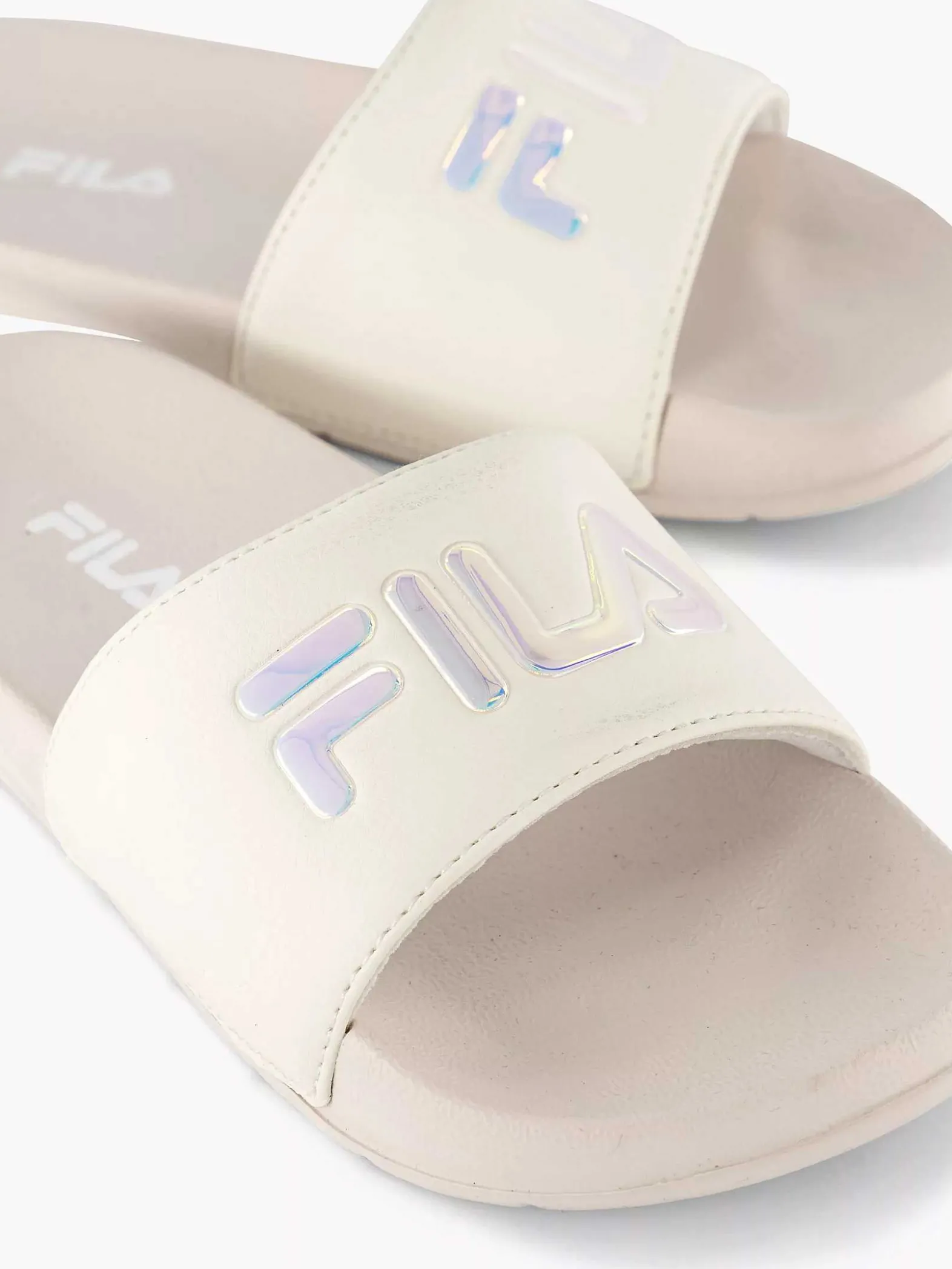 FILA Witte Badslipper-Kinderen Jongensschoenen