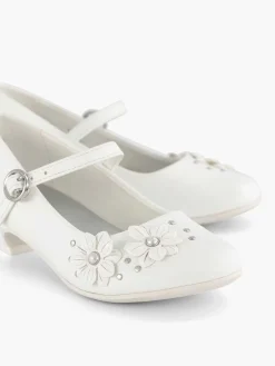 Cupcake Couture Witte Ballerina Bloemetjes-Kinderen Jongensschoenen