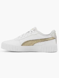 Puma Witte Carina 2.0 Metallic Shine-Dames Sneakers