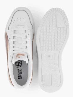 Puma Witte Carina Street Rose-Dames Sneakers