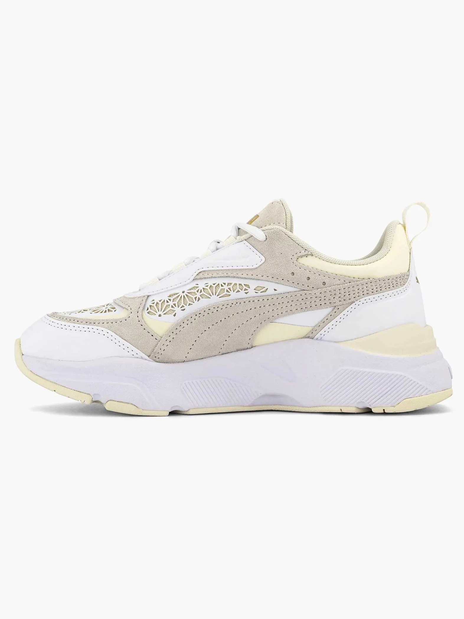 Puma Witte Cassia Laser Cut-Dames Sneakers
