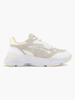 Puma Witte Cassia Laser Cut-Dames Sneakers