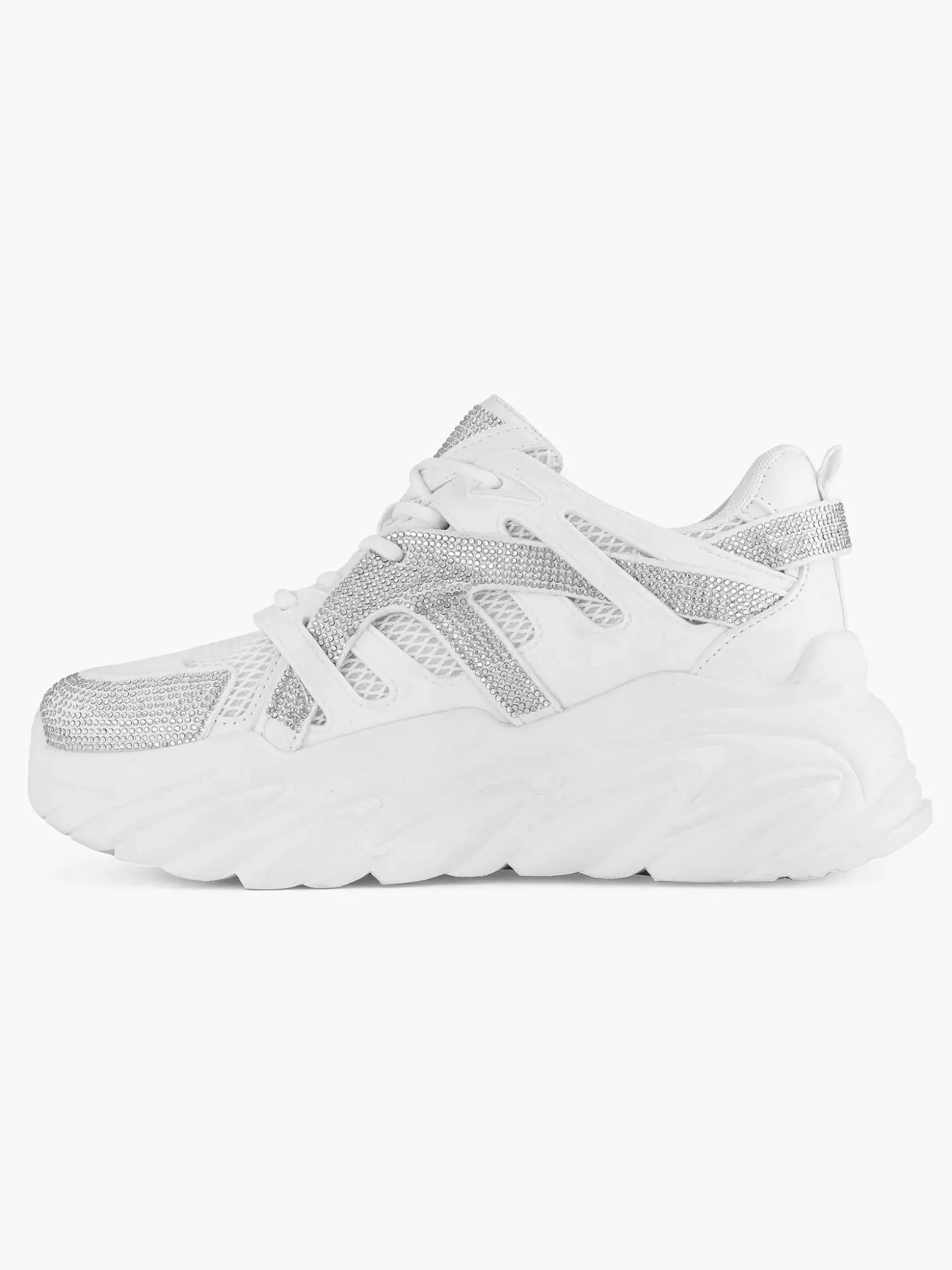 Oxmox Witte Chunky Sneaker-Dames Sneakers