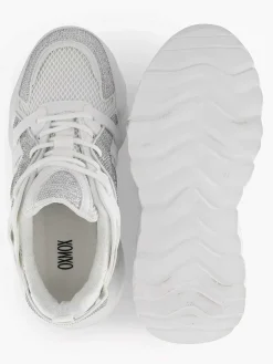Oxmox Witte Chunky Sneaker-Dames Sneakers