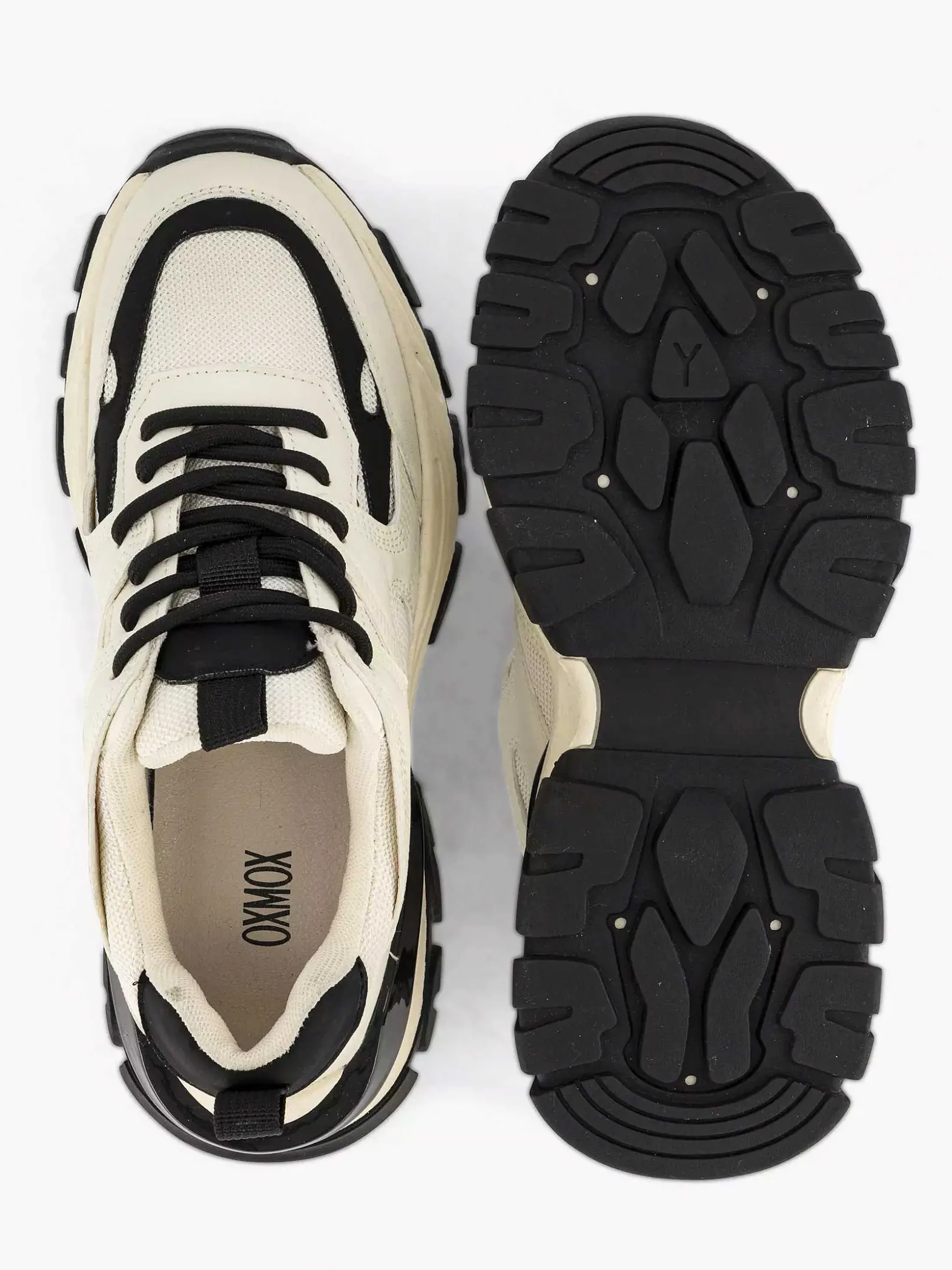 Oxmox Witte Chunky Sneaker-Dames Sneakers