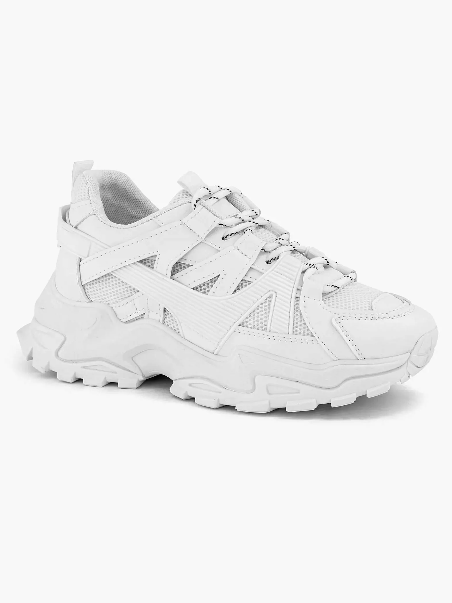 Oxmox Witte Chunky Sneaker-Dames Sneakers